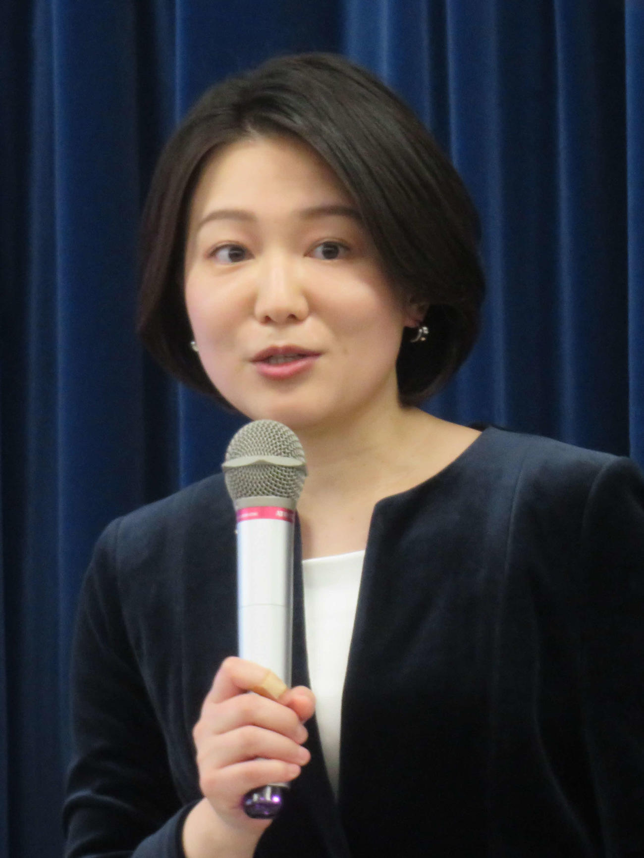 NHKで放送する「ミラノ・コルティナ五輪」でキャスターを務める意気込みを語った星麻琴アナウンサー