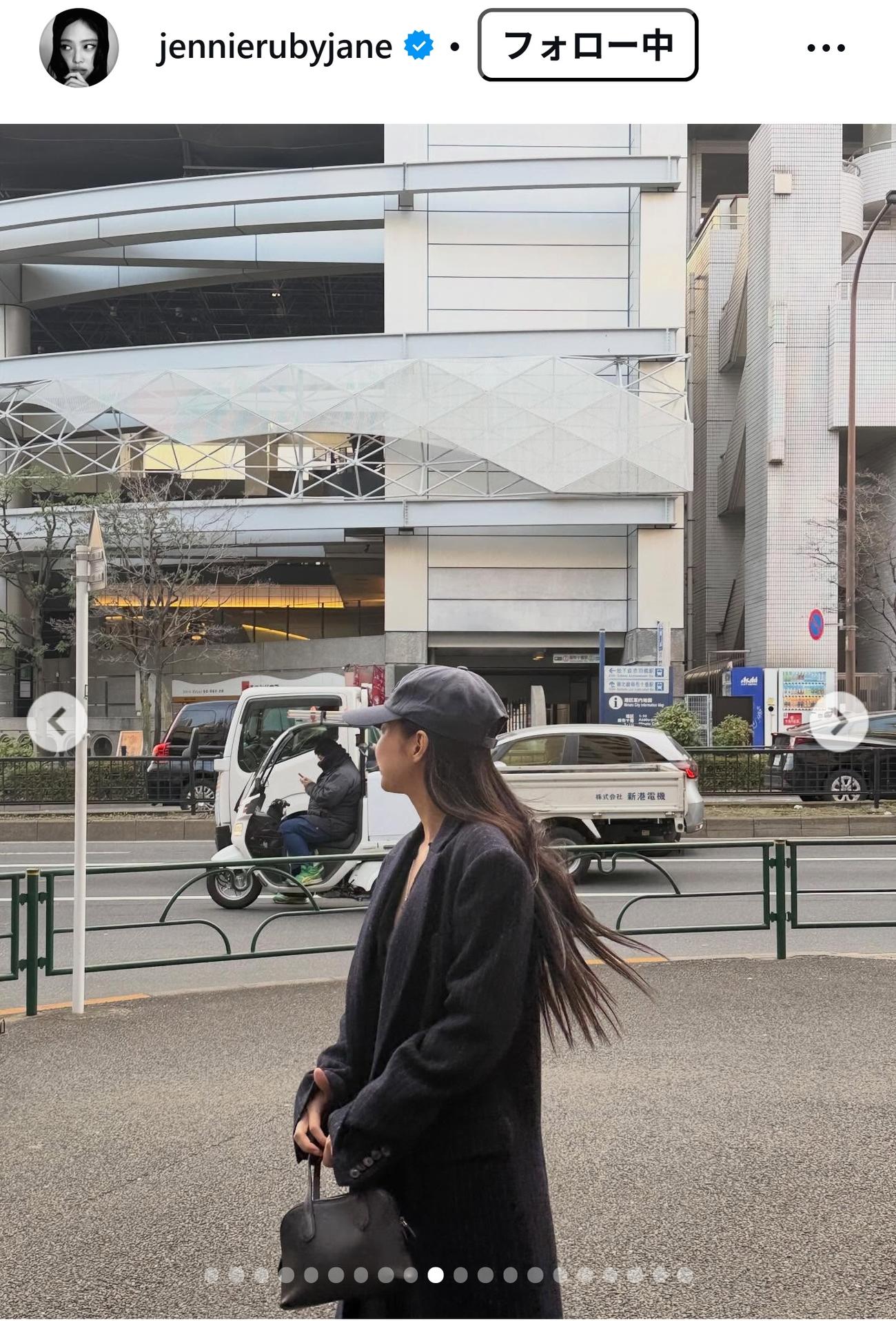 BLACKPINKのJENNIEのインスタグラムから
