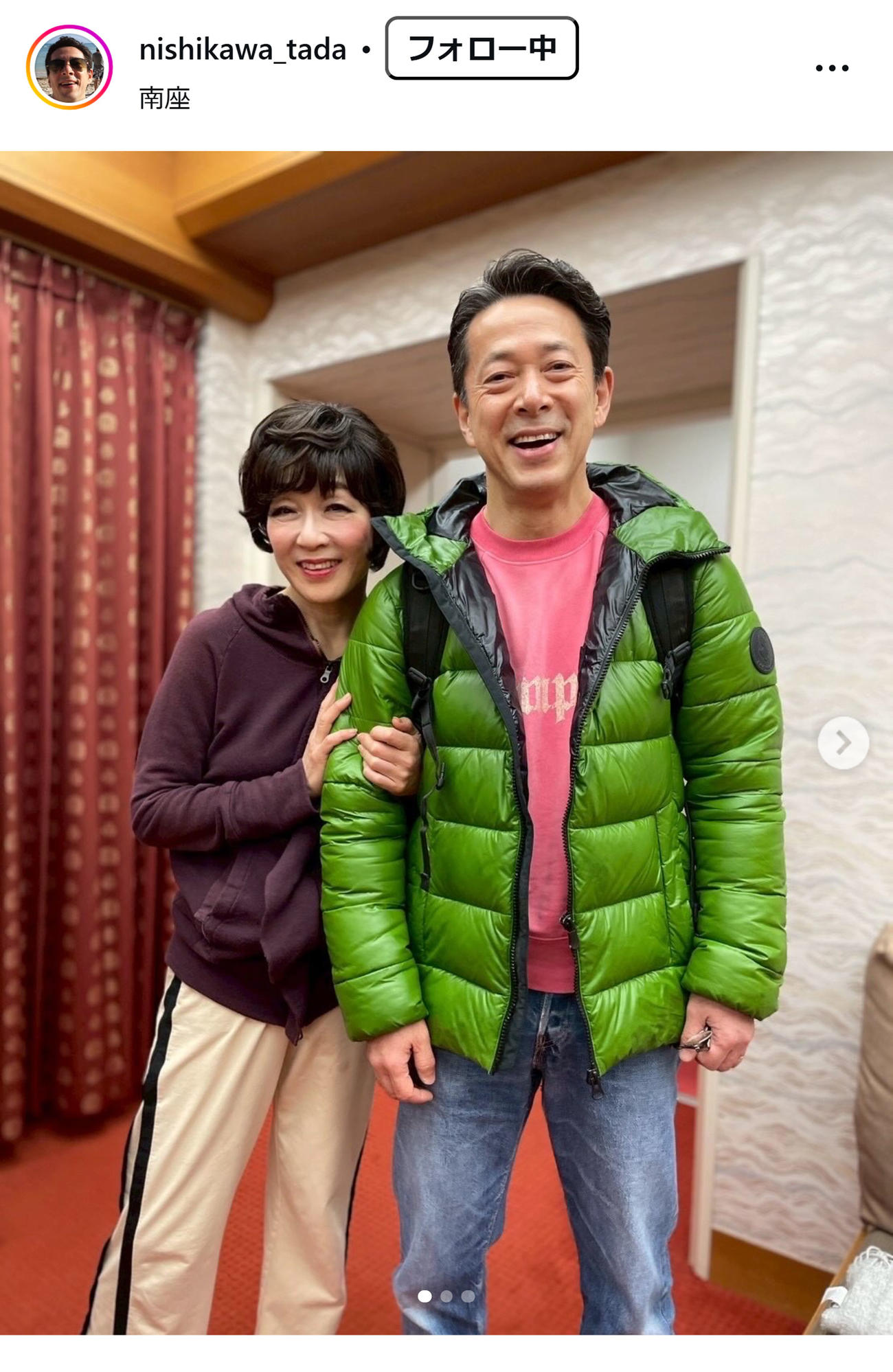 西川忠志のインスタグラムから