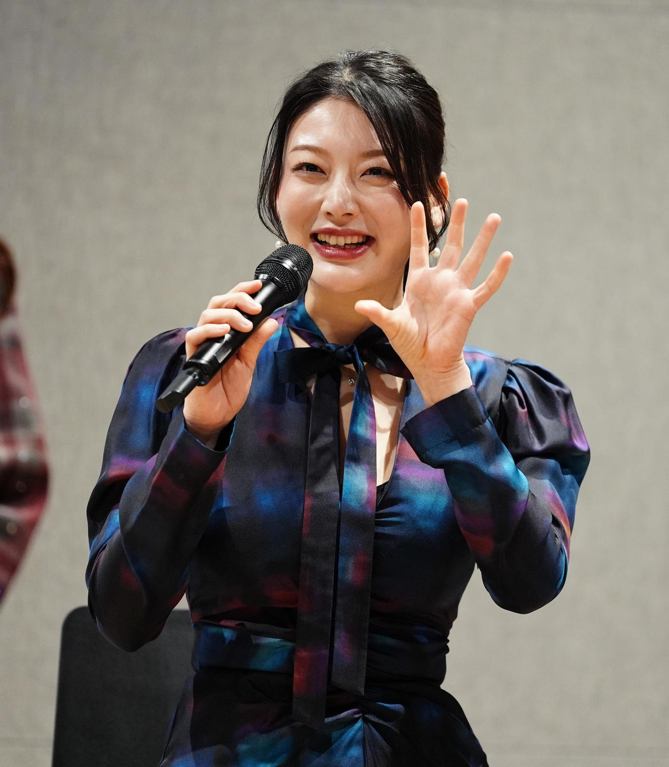 「NOBROCK FES 2026～夢を語ったら叶っちゃった夜～」記者会見に登壇した風吹ケイ（撮影・鈴木みどり）