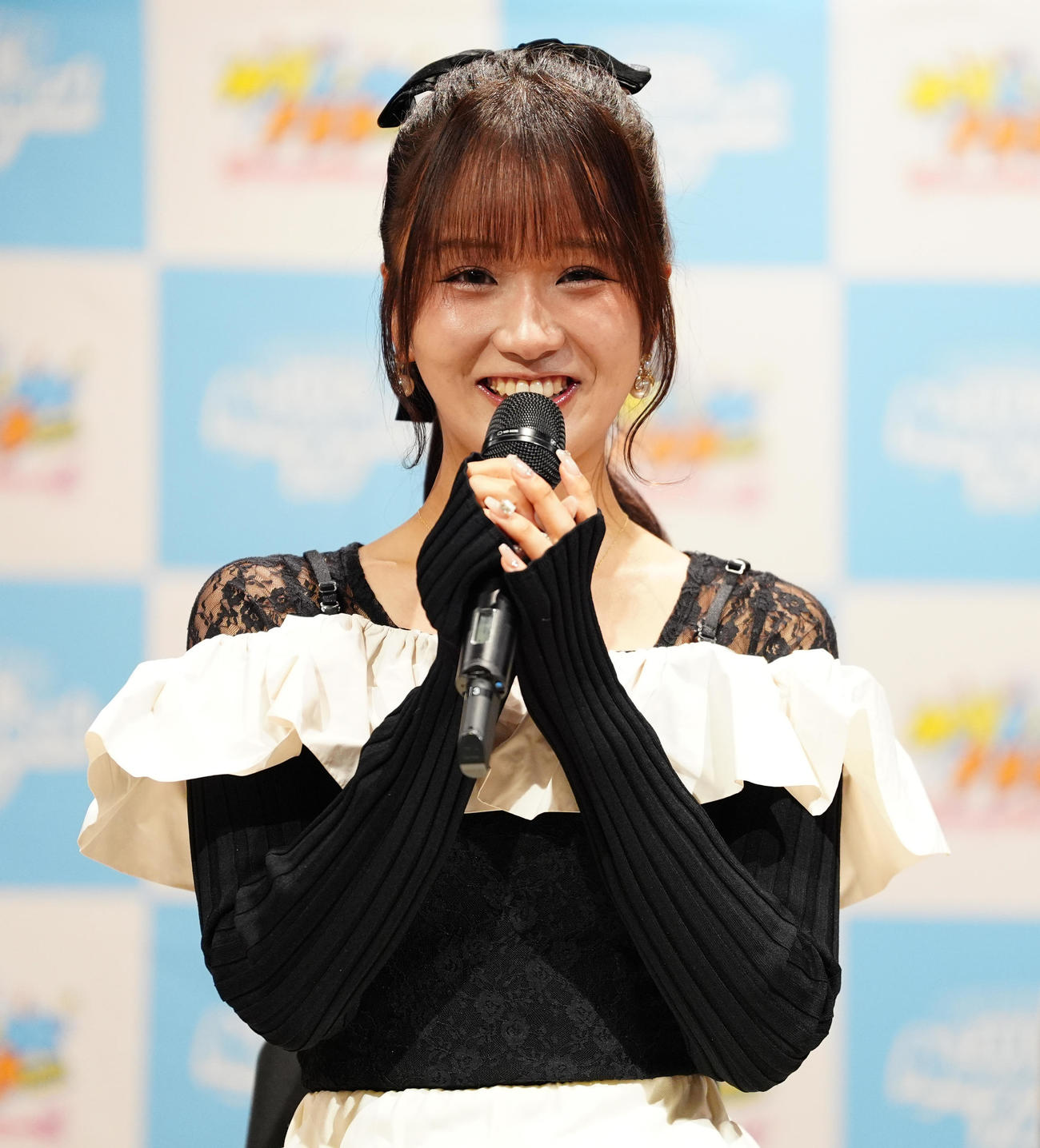 「NOBROCK FES 2026～夢を語ったら叶っちゃった夜～」記者会見に登壇した森脇梨々夏（撮影・鈴木みどり）