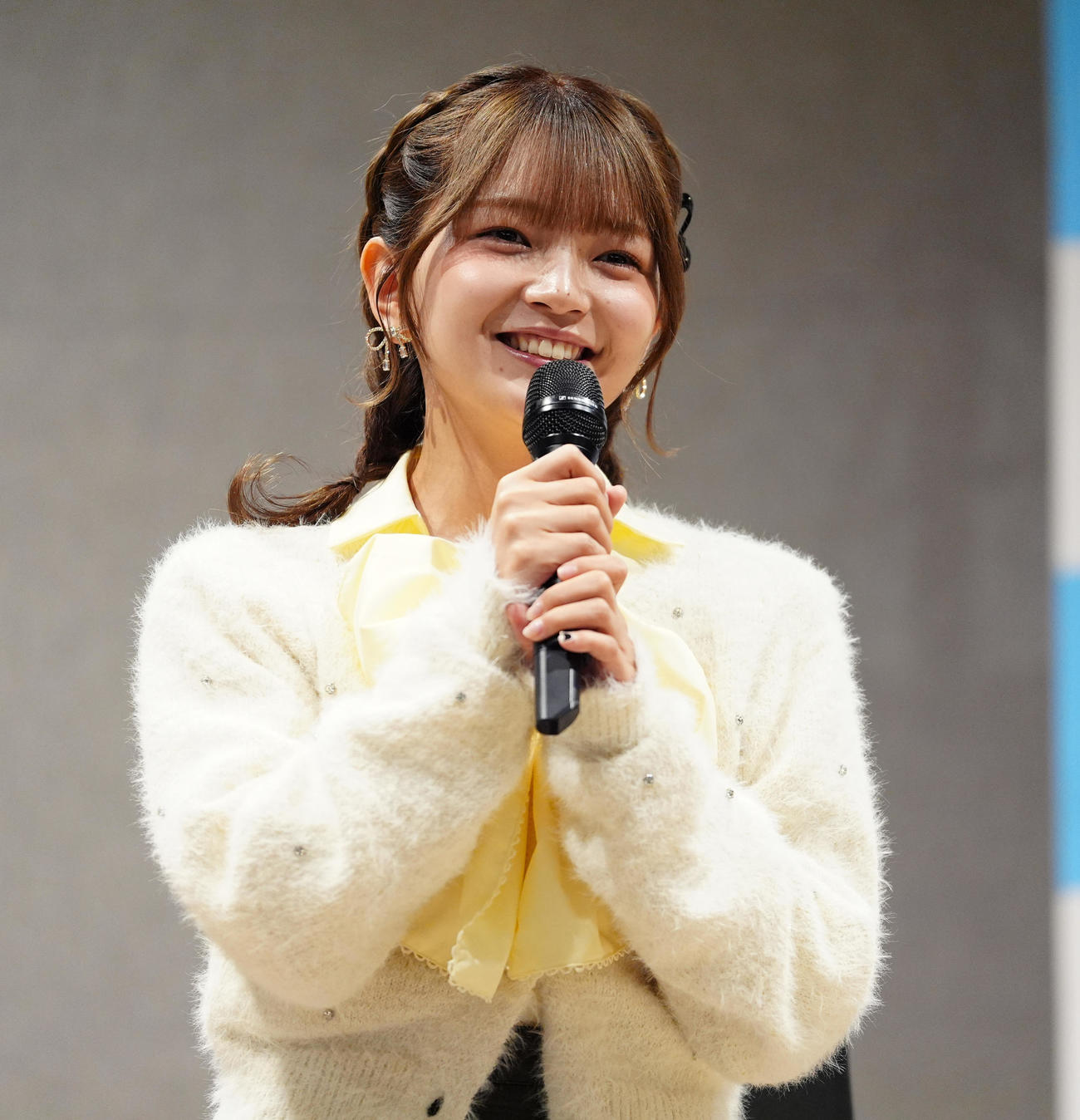 「NOBROCK FES 2026～夢を語ったら叶っちゃった夜～」記者会見に登壇した福留光帆（撮影・鈴木みどり）