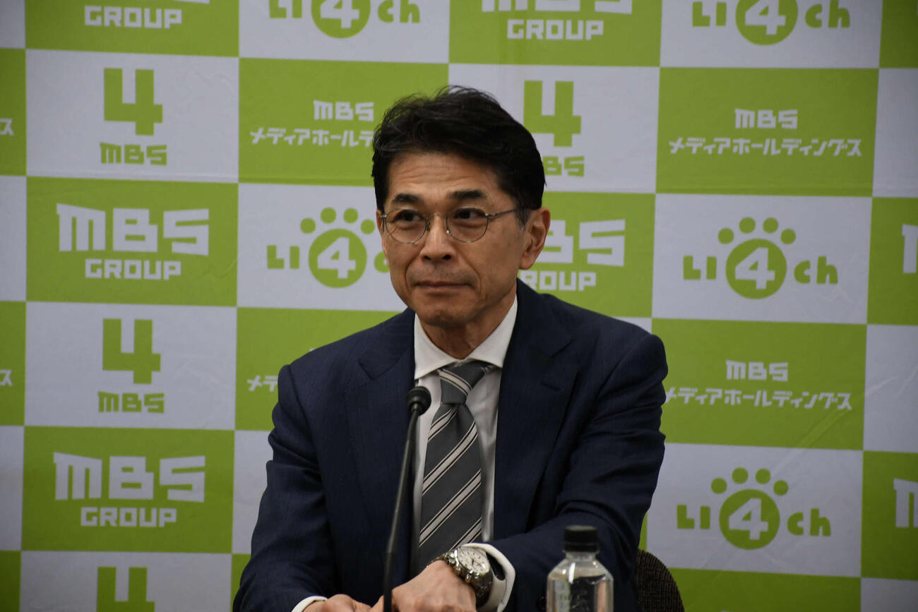 高山将行MBSメディアホールディングス社長（撮影・阪口孝志）