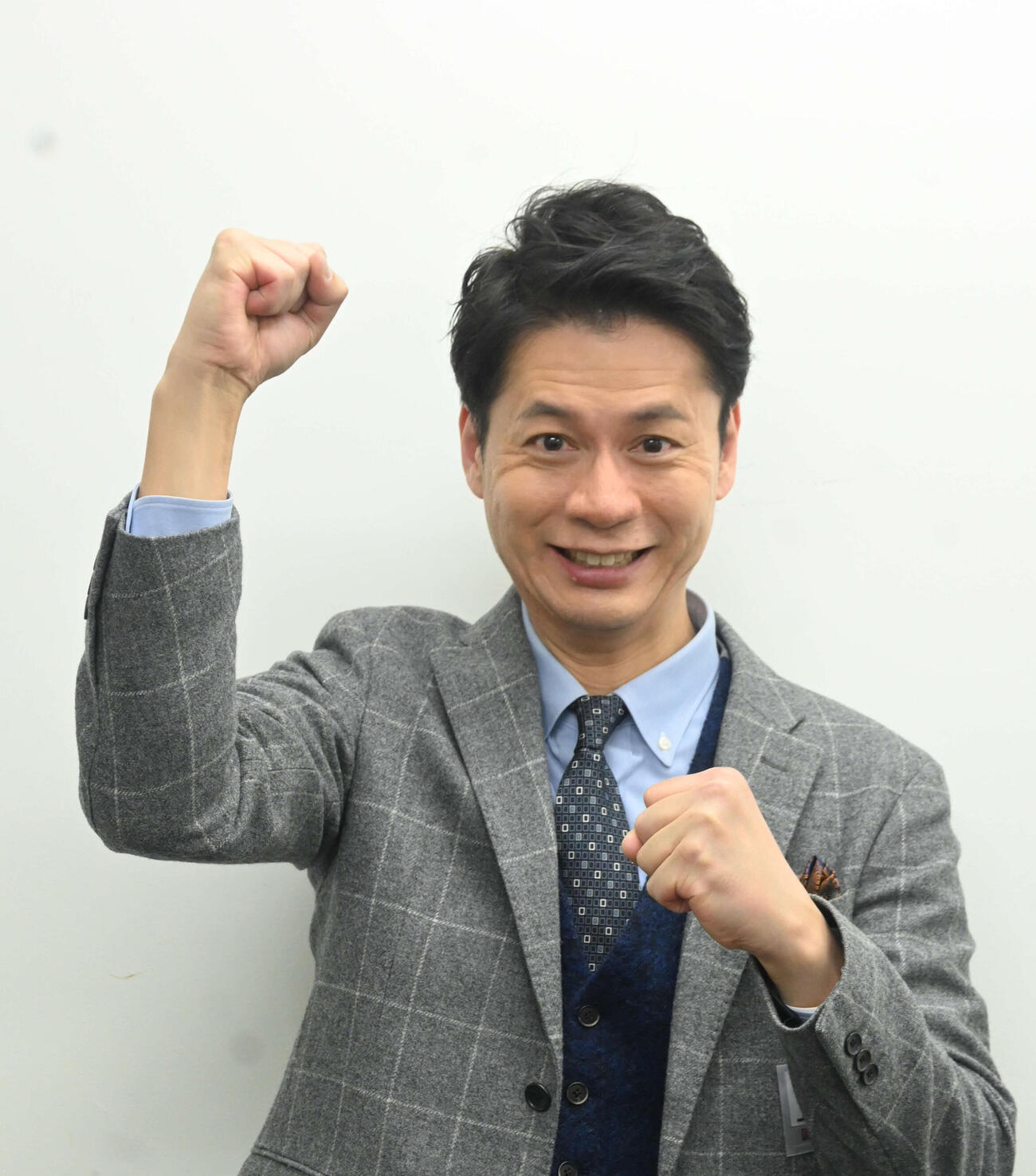 「R－1グランプリ」準決勝に進出した石井亮次アナ（撮影・松浦隆司）