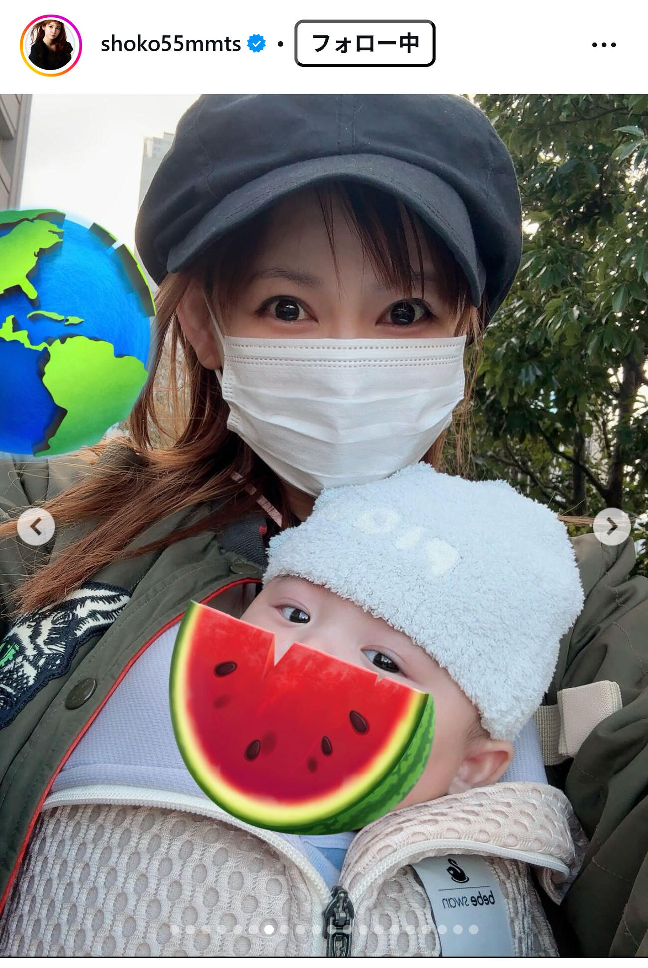 中川翔子のインスタグラムから