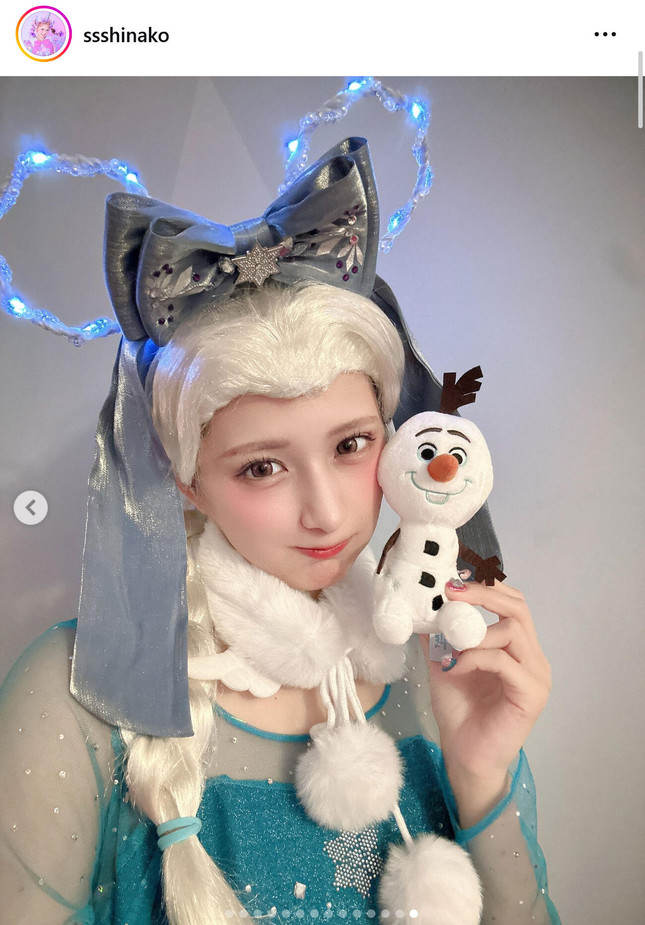 しなこのインスタグラムから