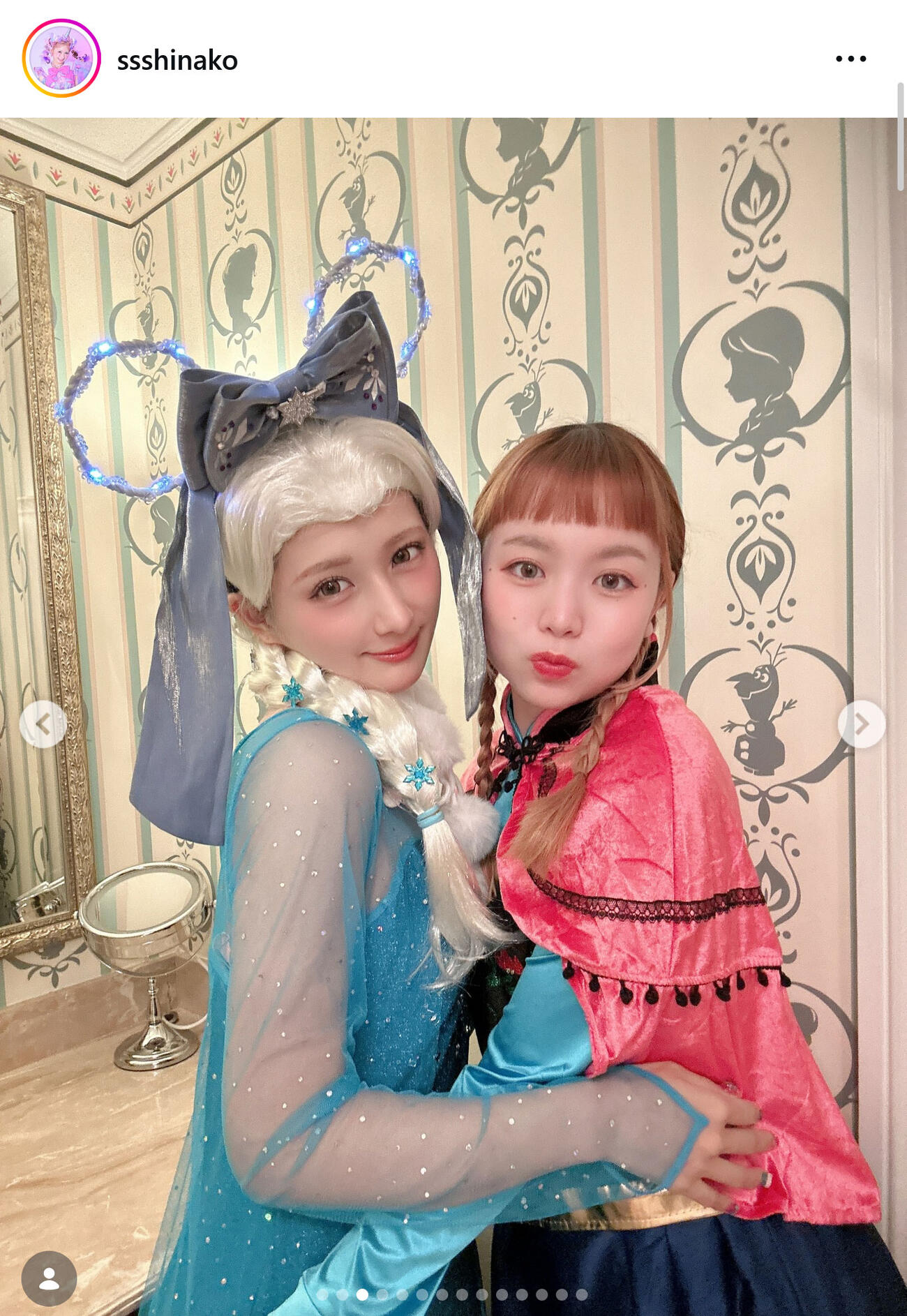 しなこのインスタグラムから
