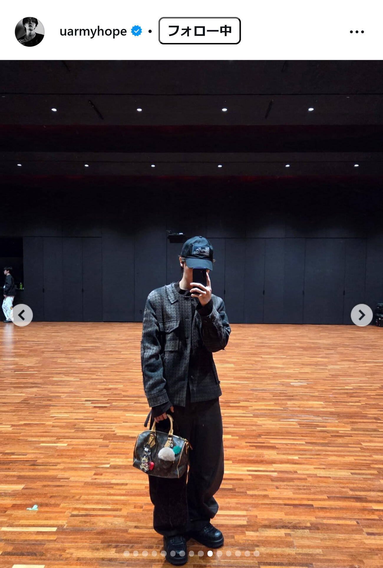 J－HOPEのインスタグラムから