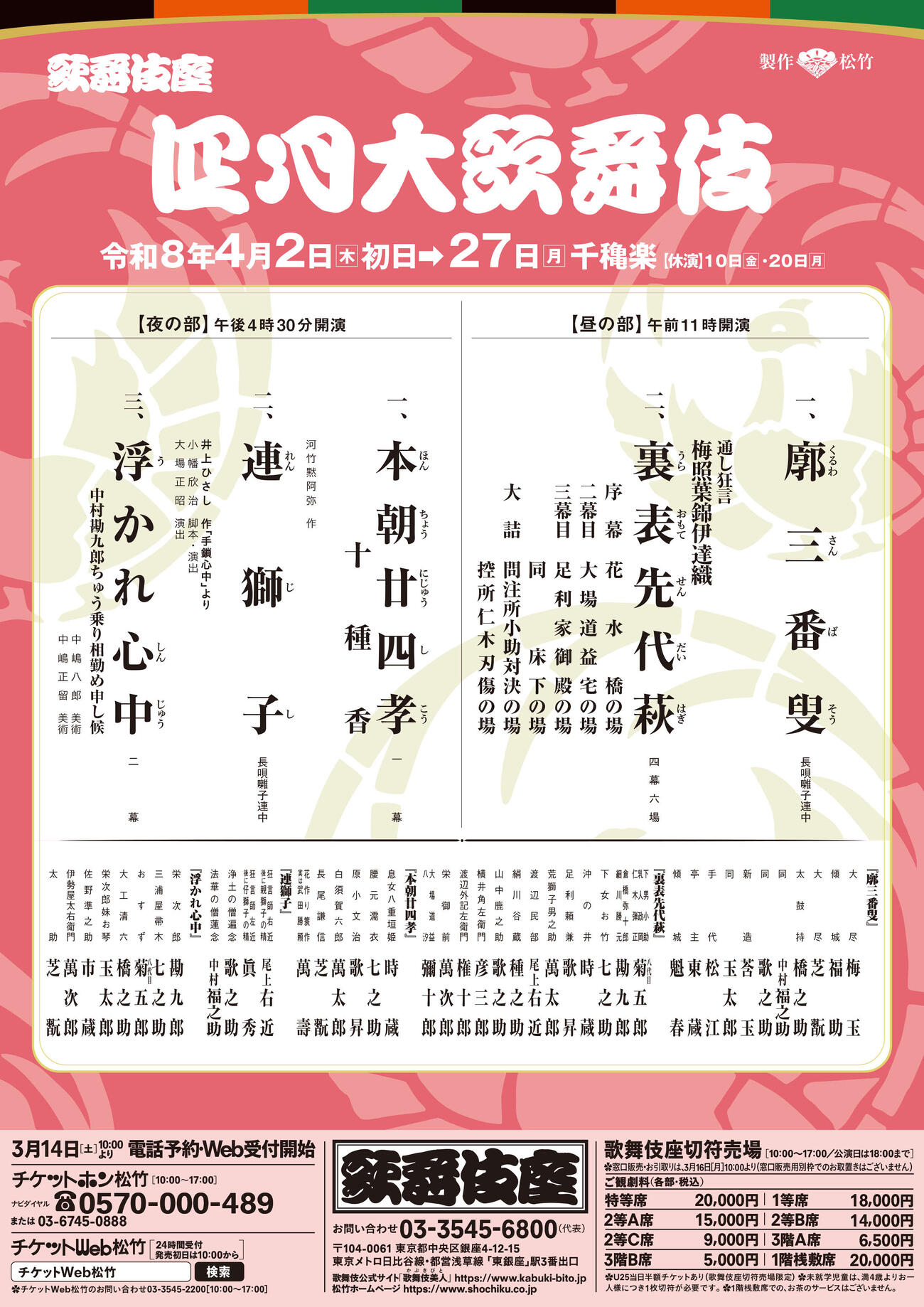 「四月大歌舞伎」