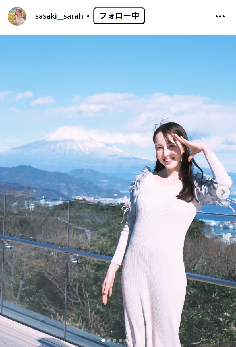 佐々木沙羅アナのインスタグラムから