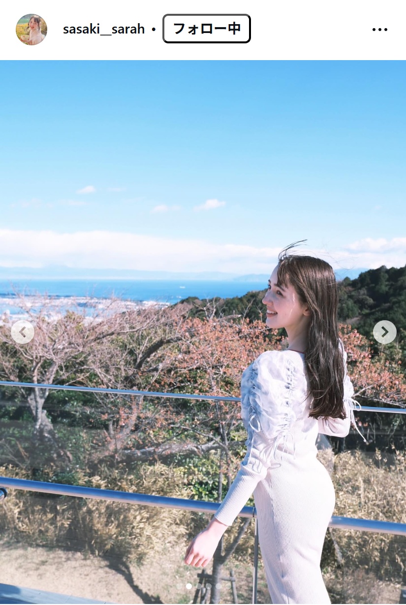 佐々木沙羅アナのインスタグラムから