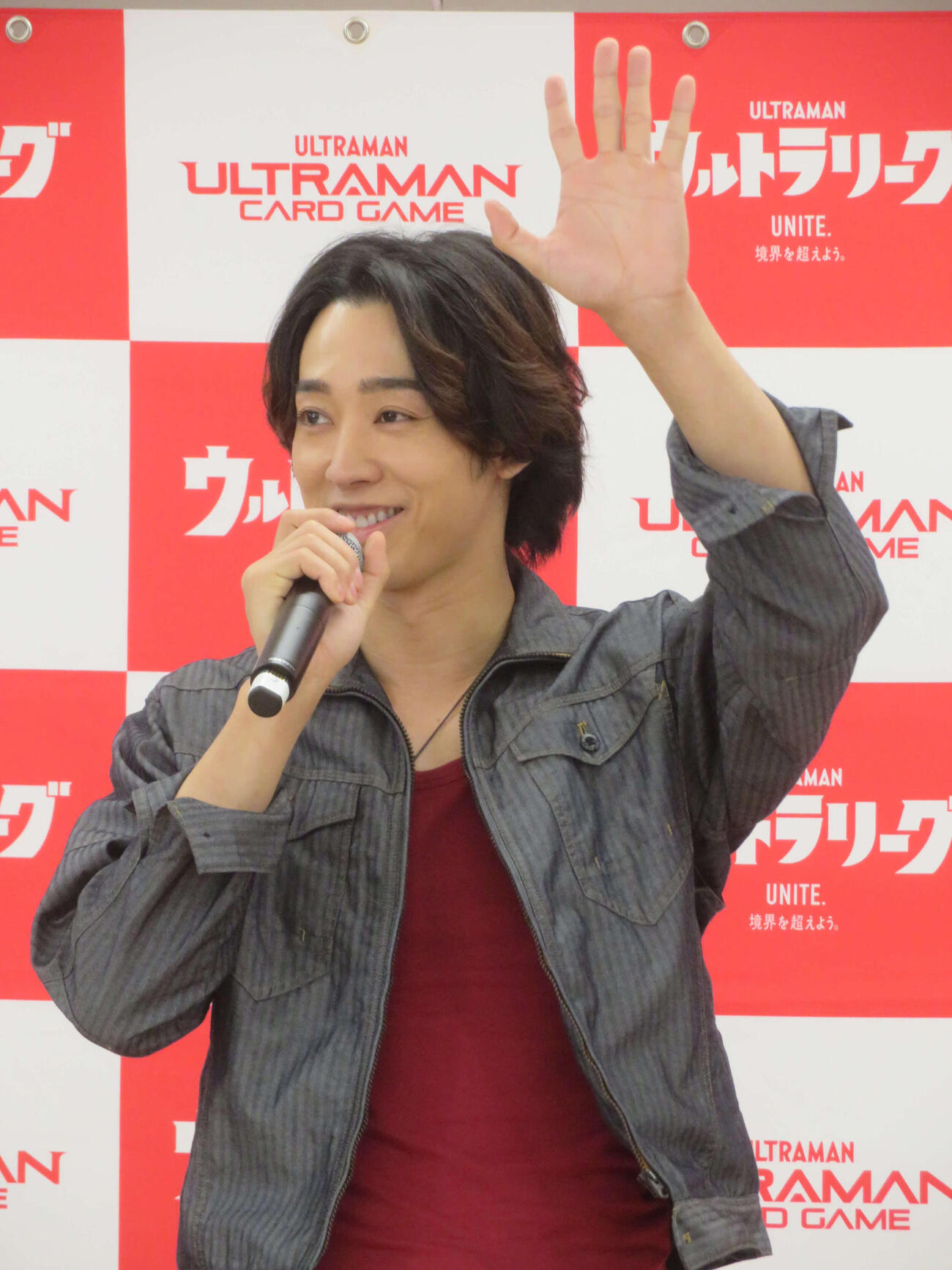 ウルトラマンカードゲーム公式日本大会取材会に出席した近藤頌利（撮影・川田和博）