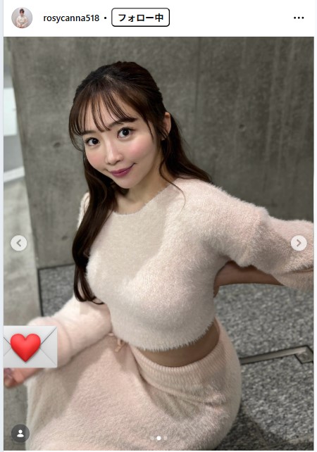 藤田かんなのインスタグラムから