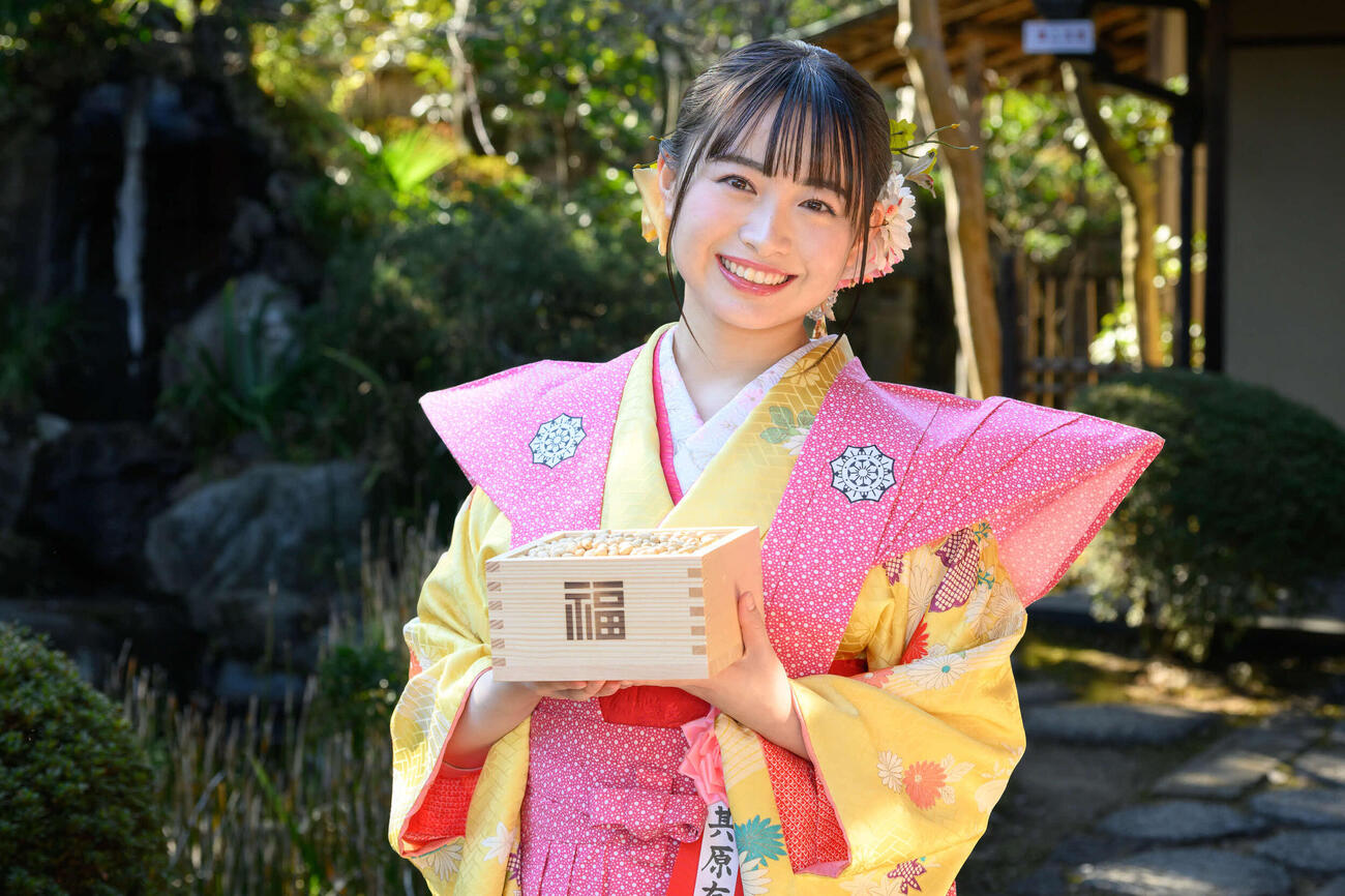 高幡不動尊金剛寺で毎年恒例の「節分会豆撒式」に参加した其原有沙