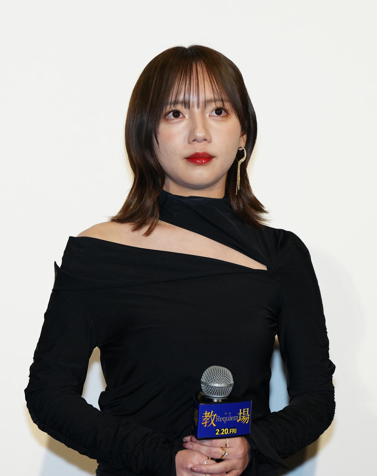 映画「教場Requiem」完成披露舞台あいさつに臨む齊藤京子（撮影・江口和貴）