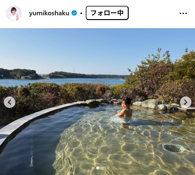 釈由美子のインスタグラムから
