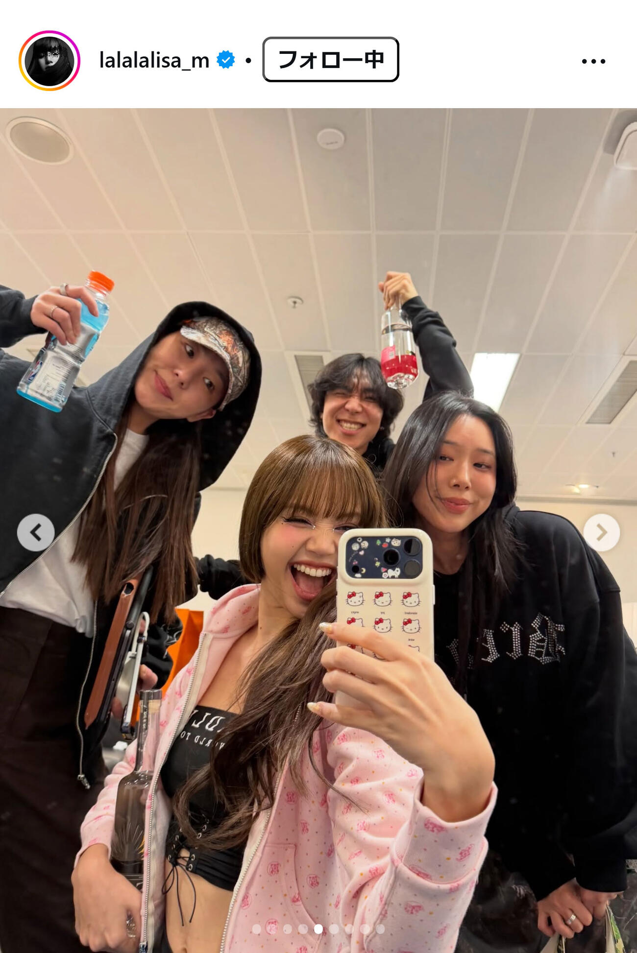 BLACKPINKリサのインスタグラムから