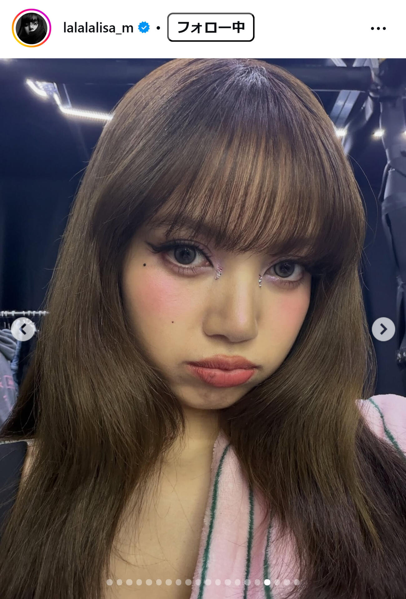 BLACKPINKリサのインスタグラムから
