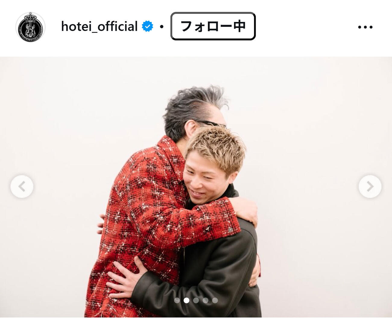 布袋寅泰のインスタグラムから