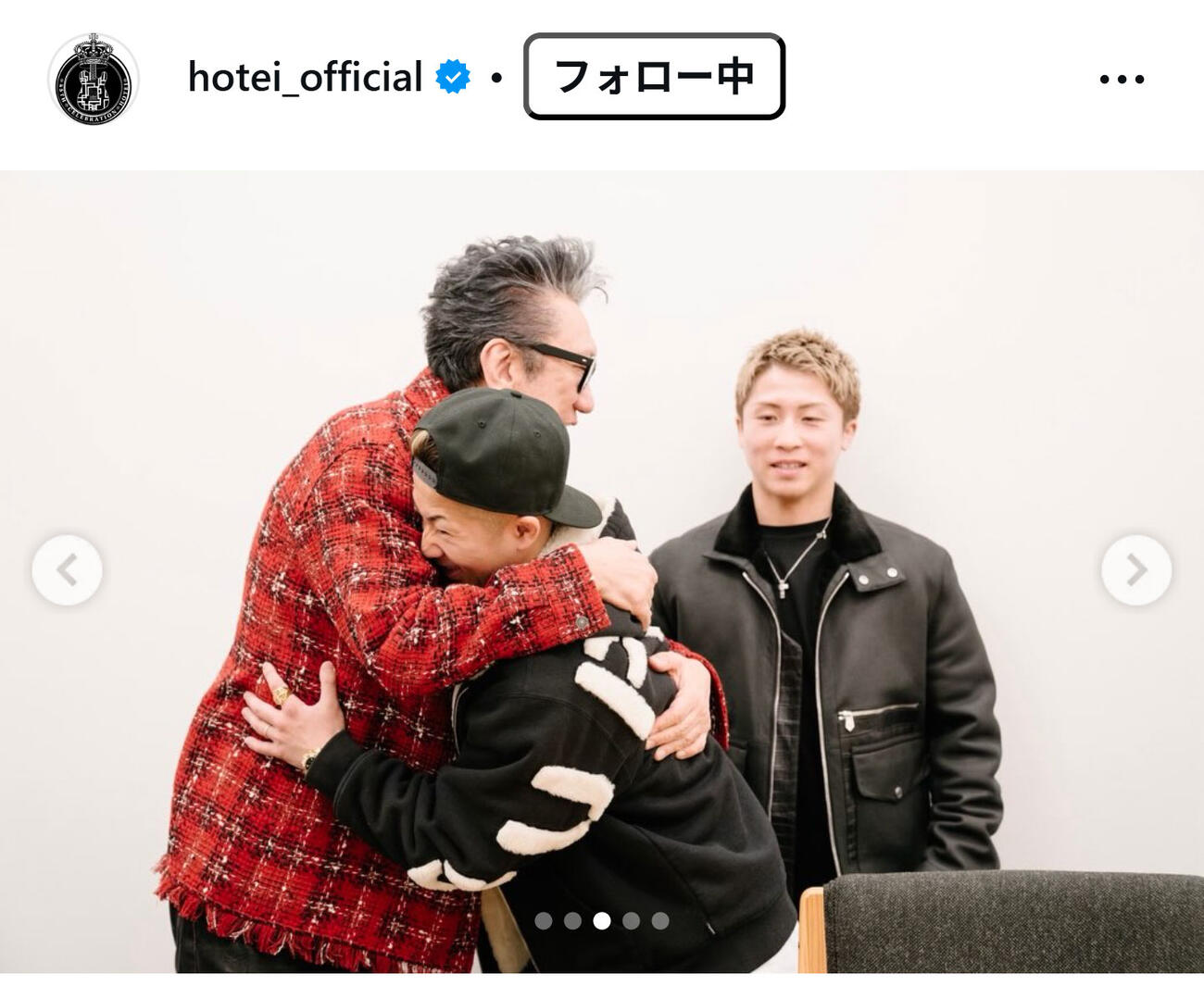 布袋寅泰のインスタグラムから