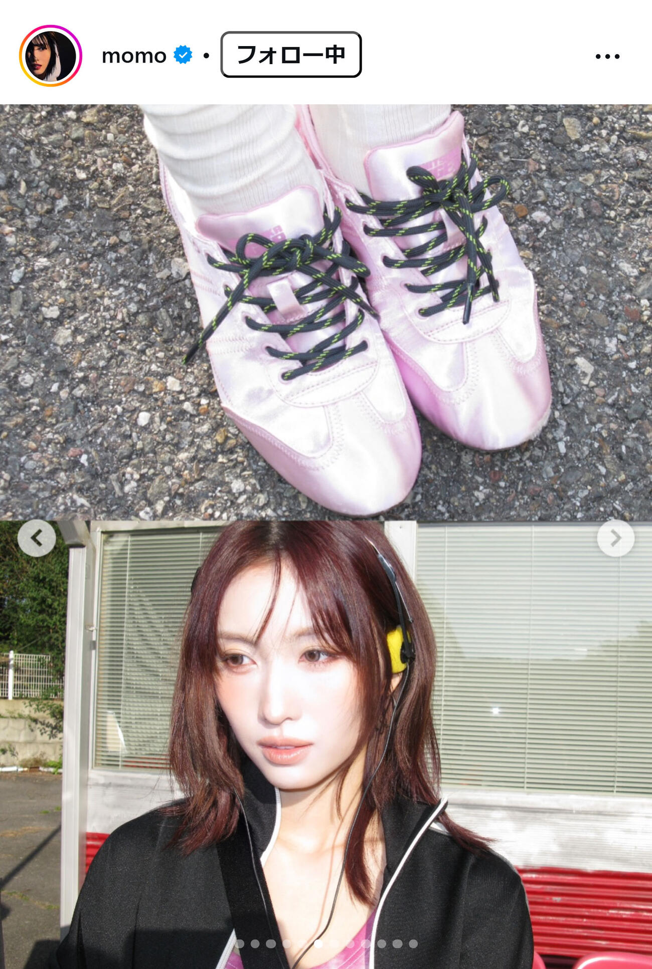 TWICEモモのインスタグラムから