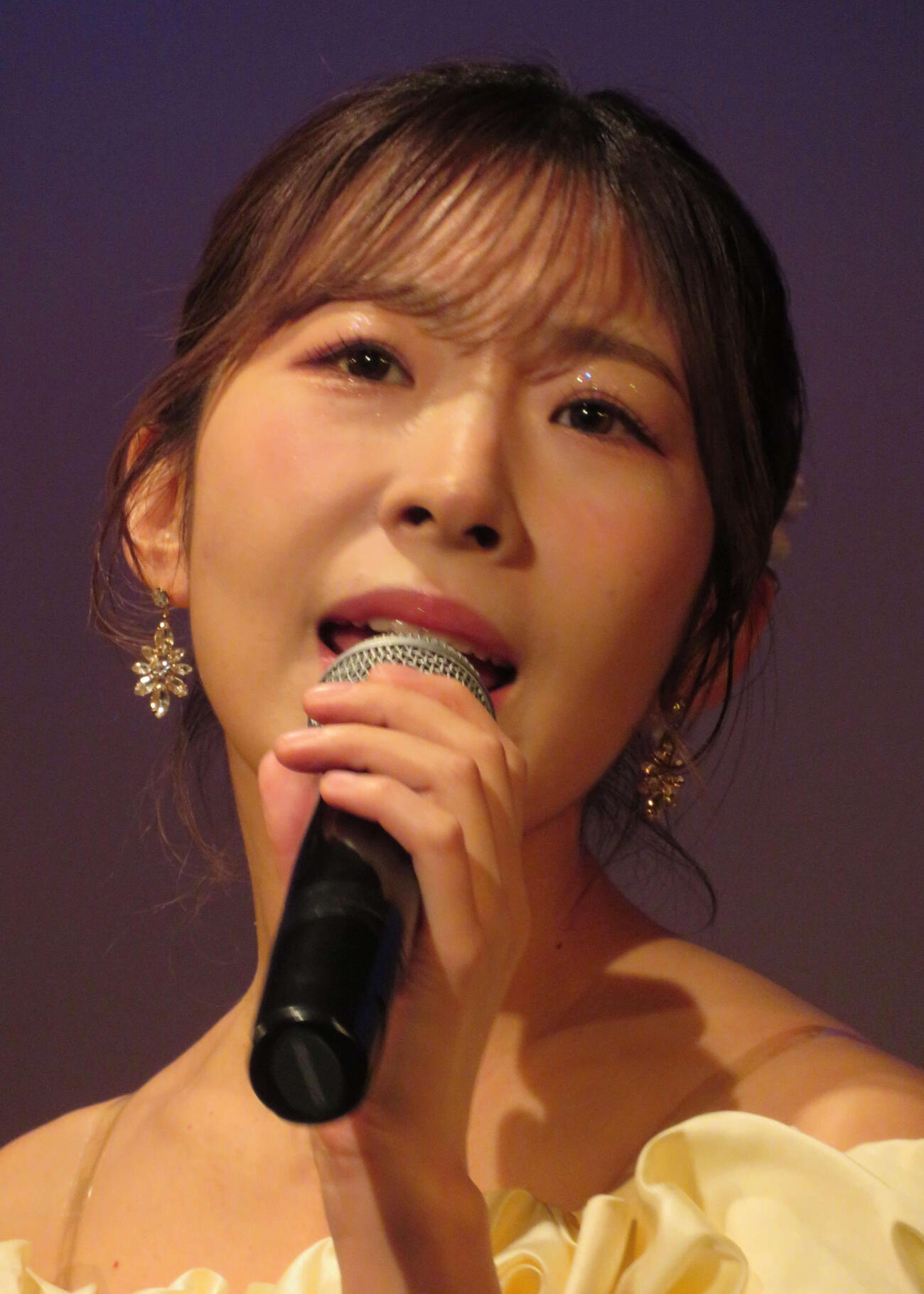 新曲「合鍵」の発売記念イベントを行った岩佐美咲
