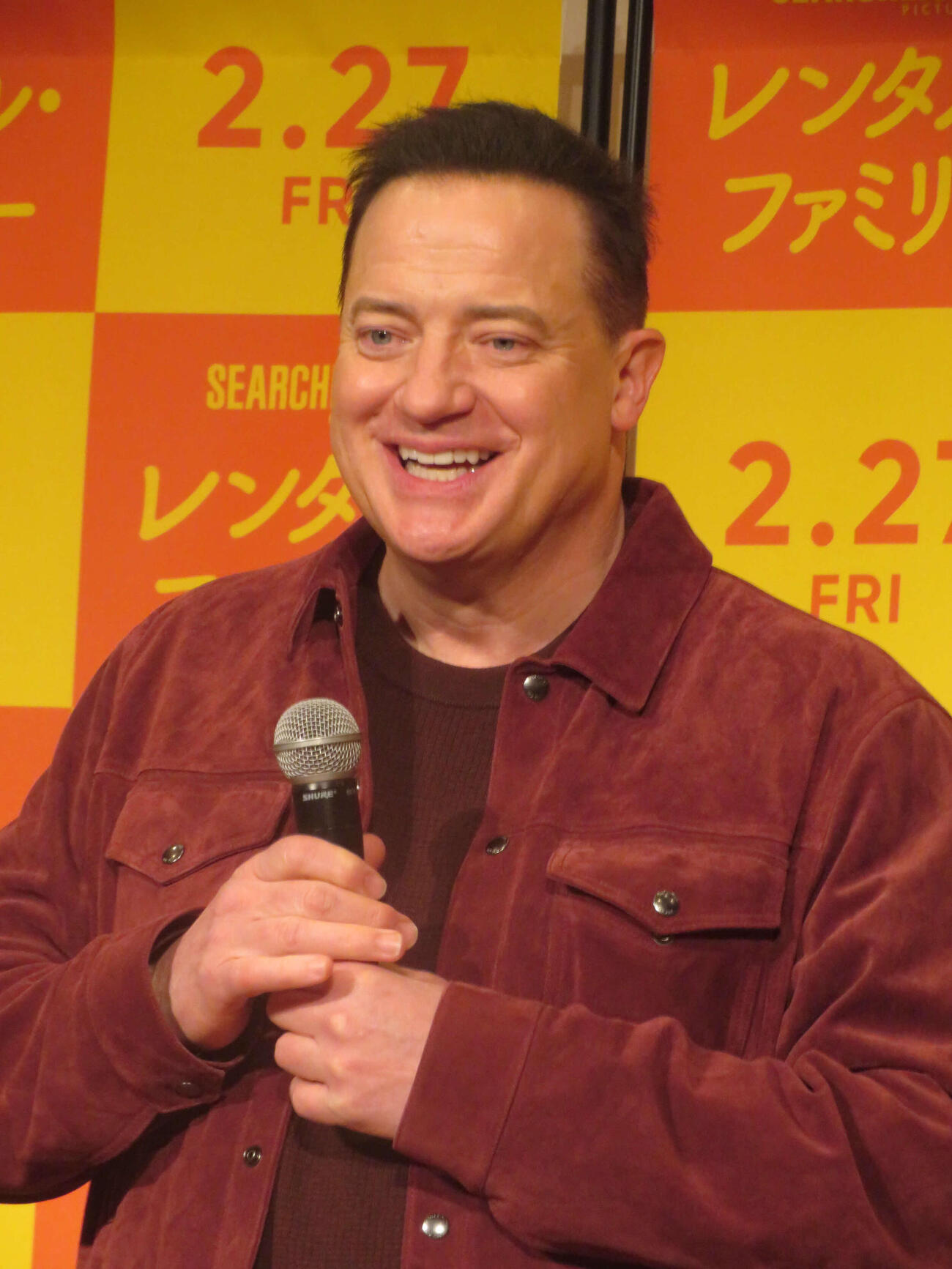映画「レンタル・ファミリー」ヒット祈願＆来日会見に出席したブレンダン・フレイザー（撮影・川田和博）