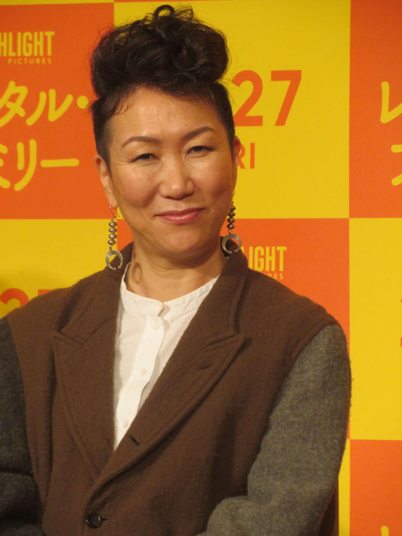 映画「レンタル・ファミリー」ヒット祈願＆来日会見に出席したHIKARI監督（撮影・川田和博）