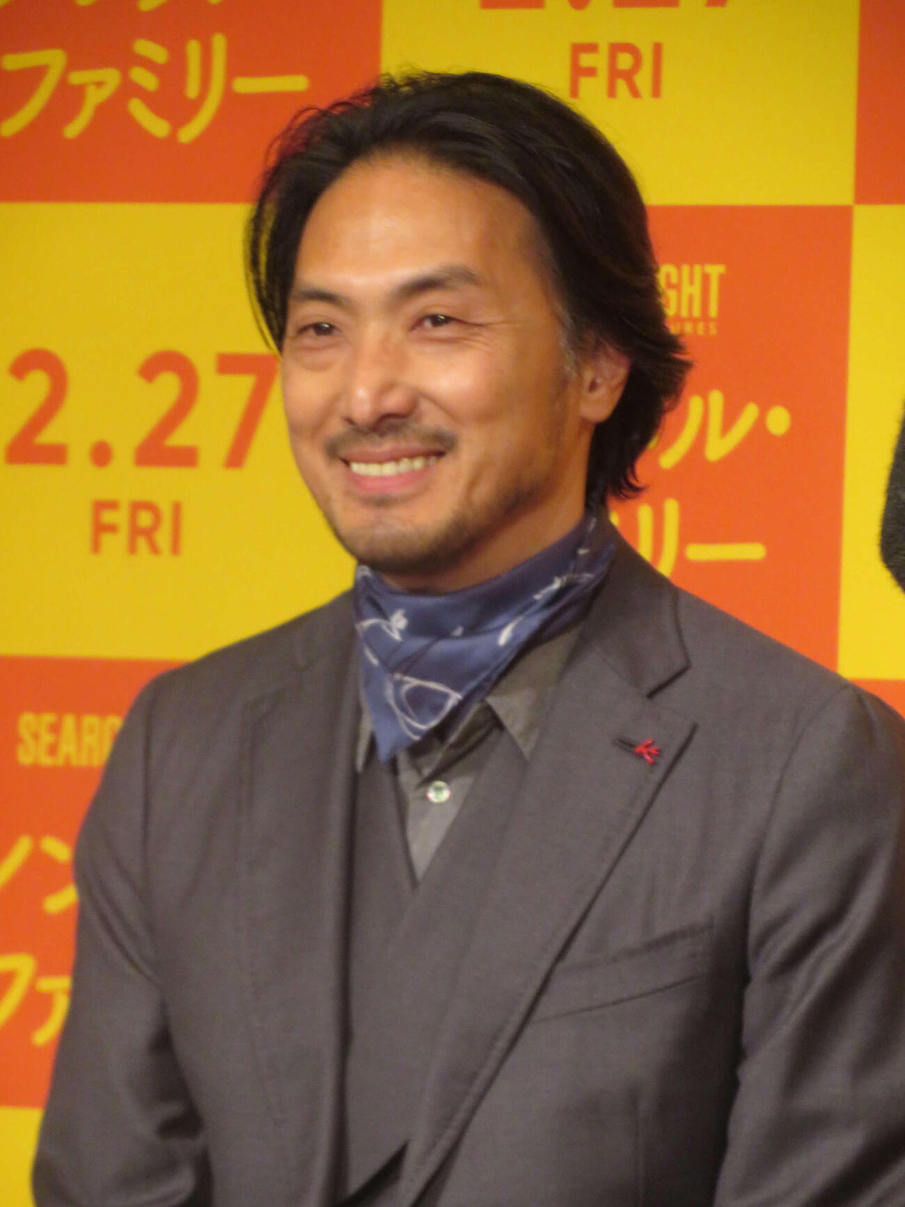 映画「レンタル・ファミリー」ヒット祈願＆来日会見に出席した平岳大（撮影・川田和博）