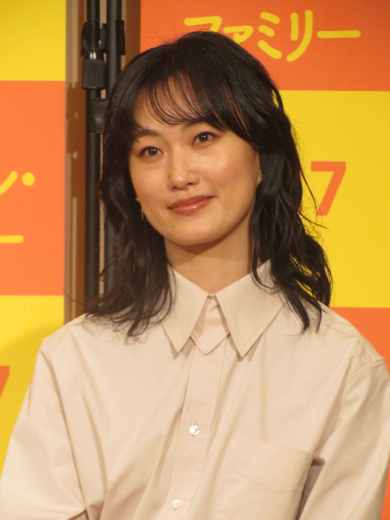 映画「レンタル・ファミリー」ヒット祈願＆来日会見に出席した山本真理（撮影・川田和博）