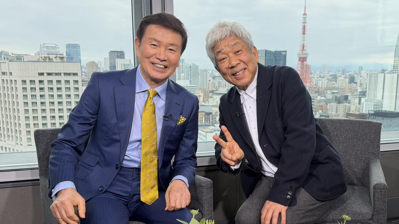 森田健作と大崎洋マザー・ハハ代表理事