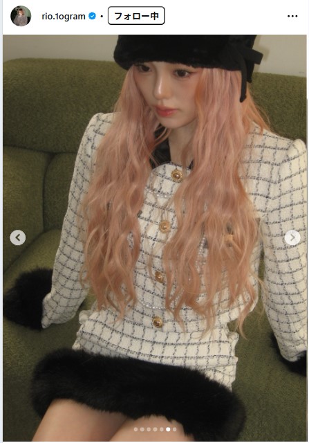 NiziUのRIOのインスタグラムから