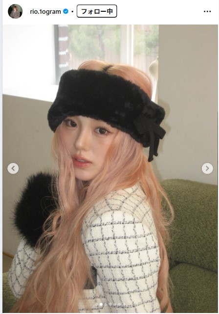 NiziUのRIOのインスタグラムから