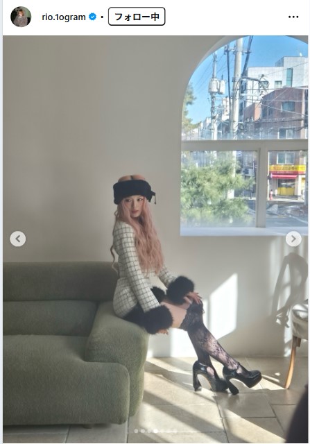 NiziUのRIOのインスタグラムから
