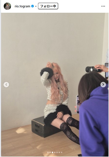 NiziUのRIOのインスタグラムから