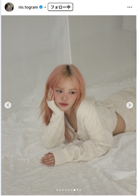 NiziUのRIOのインスタグラムから