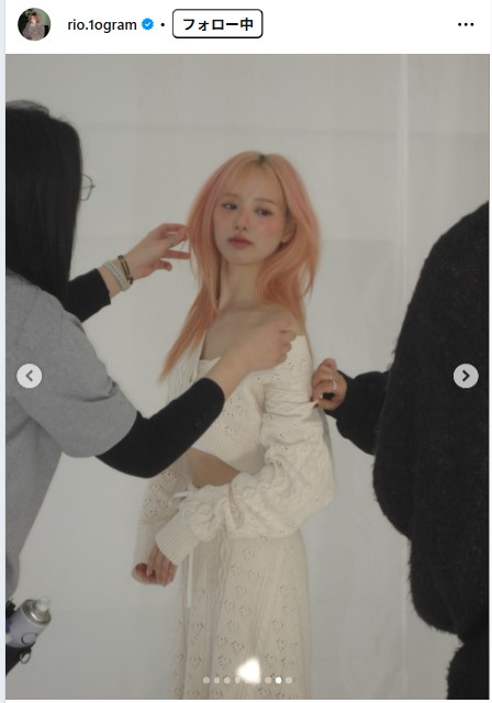 NiziUのRIOのインスタグラムから