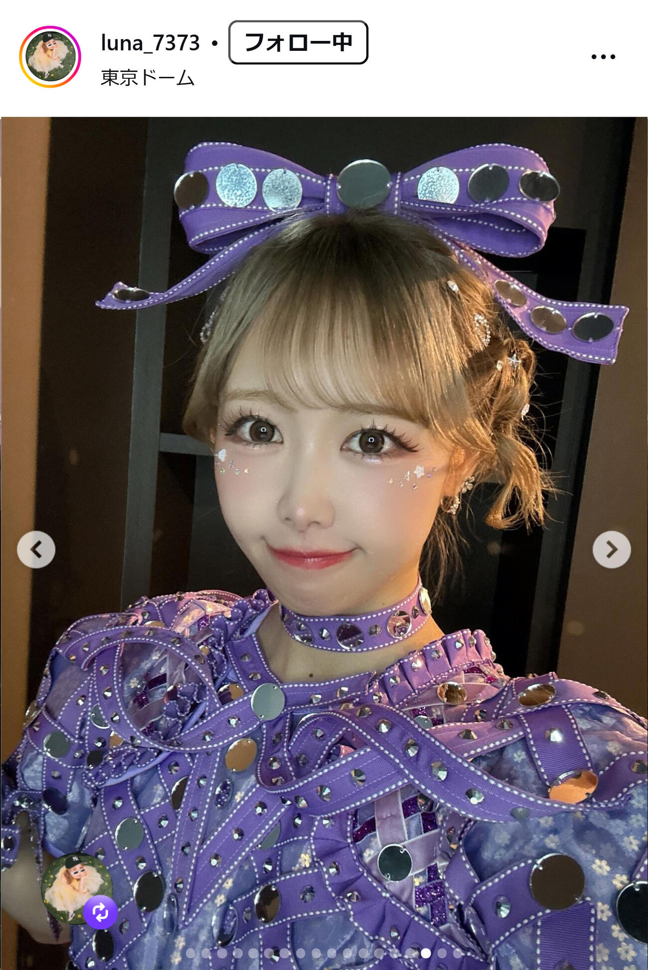 仲川瑠夏のインスタグラムから