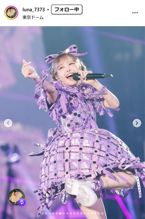 FRUITS ZIPPER仲川瑠夏、東京ドーム公演終え「ばちばちでした」オフ