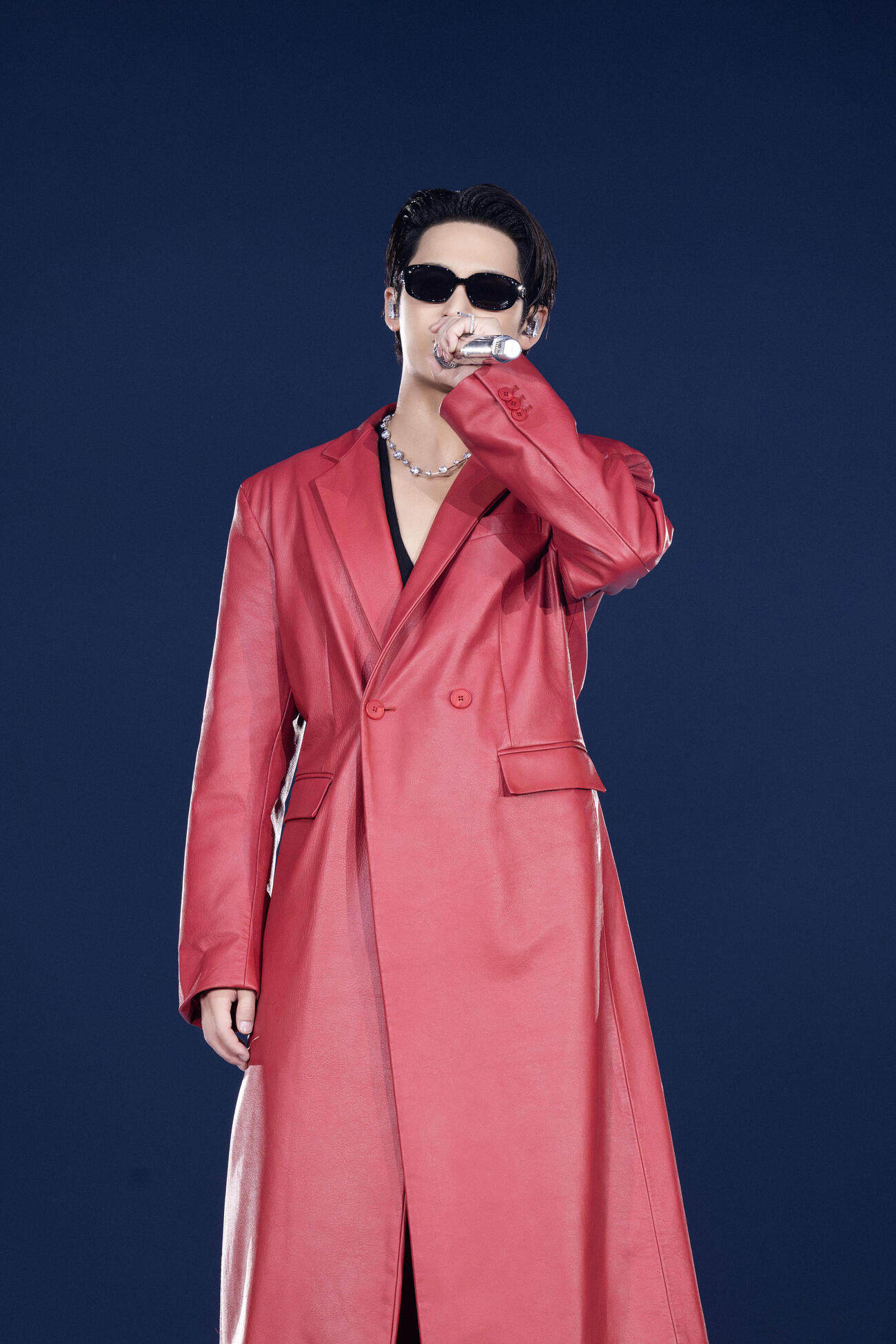 「CxM［DOUBLE UP］LIVE PARTY in JAPAN」千葉公演で歌唱するMINGYU（（P）＆（C）PLEDIS Entertainment）