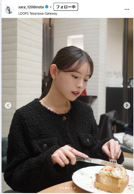 大瀧沙羅のインスタグラムから