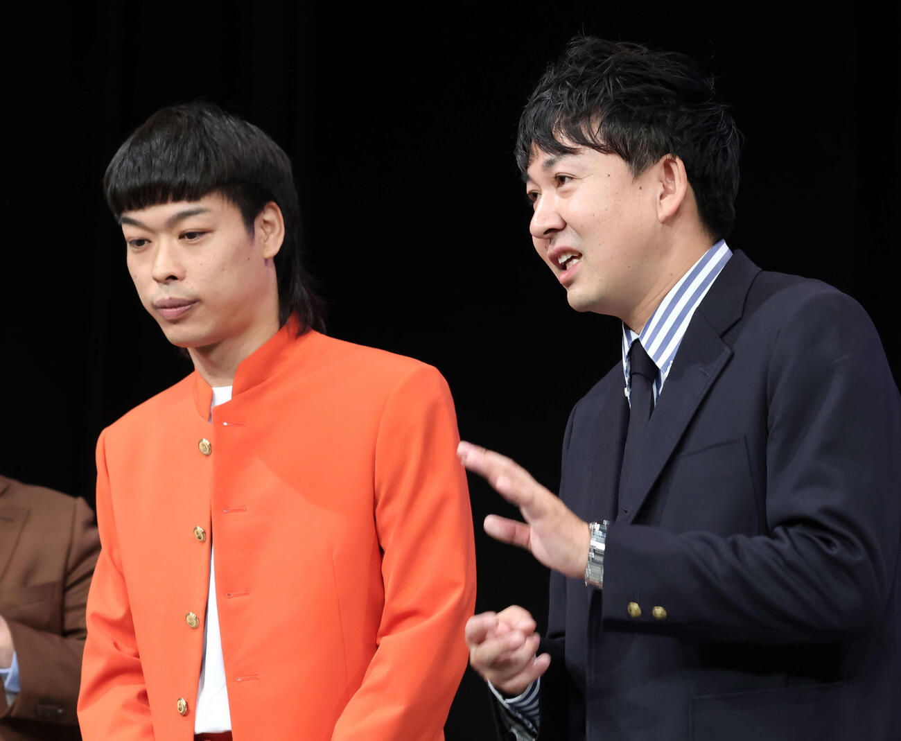 バッテリィズのエース（左）と寺家（2025年撮影）
