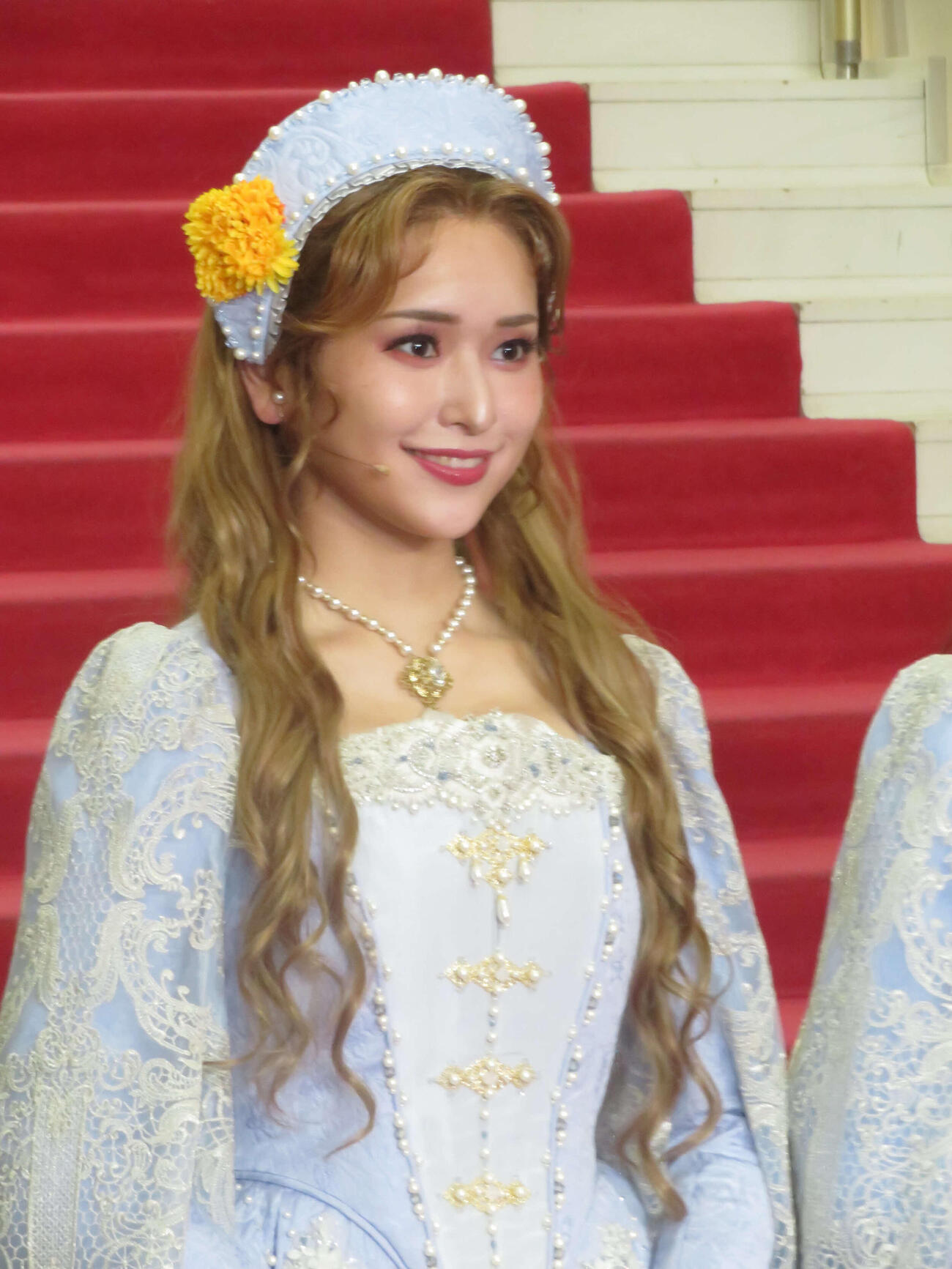 ミュージカル「レイディ・ベス」初日前取材会に出席した小南満佑子（撮影・川田和博）