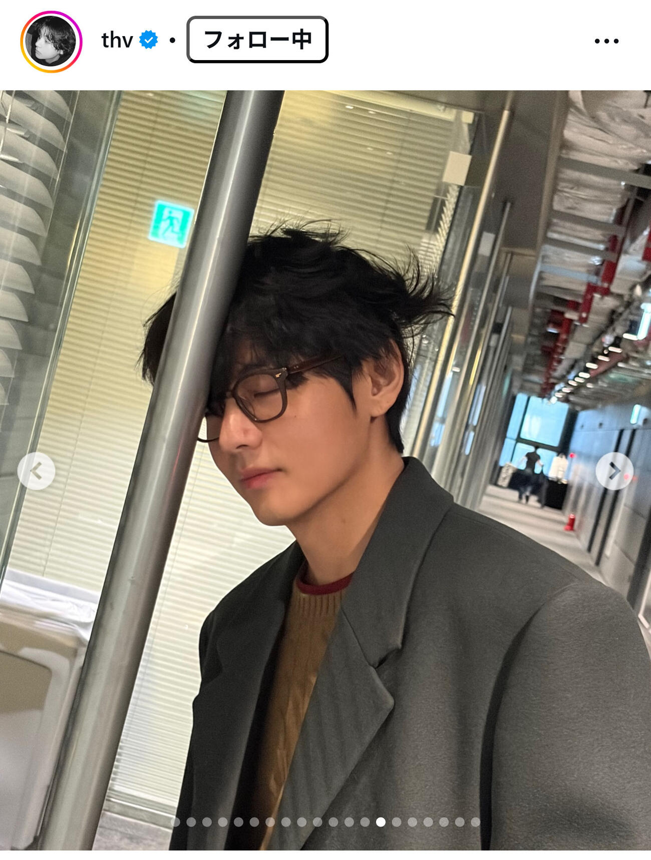 BTSのVのインスタグラムから