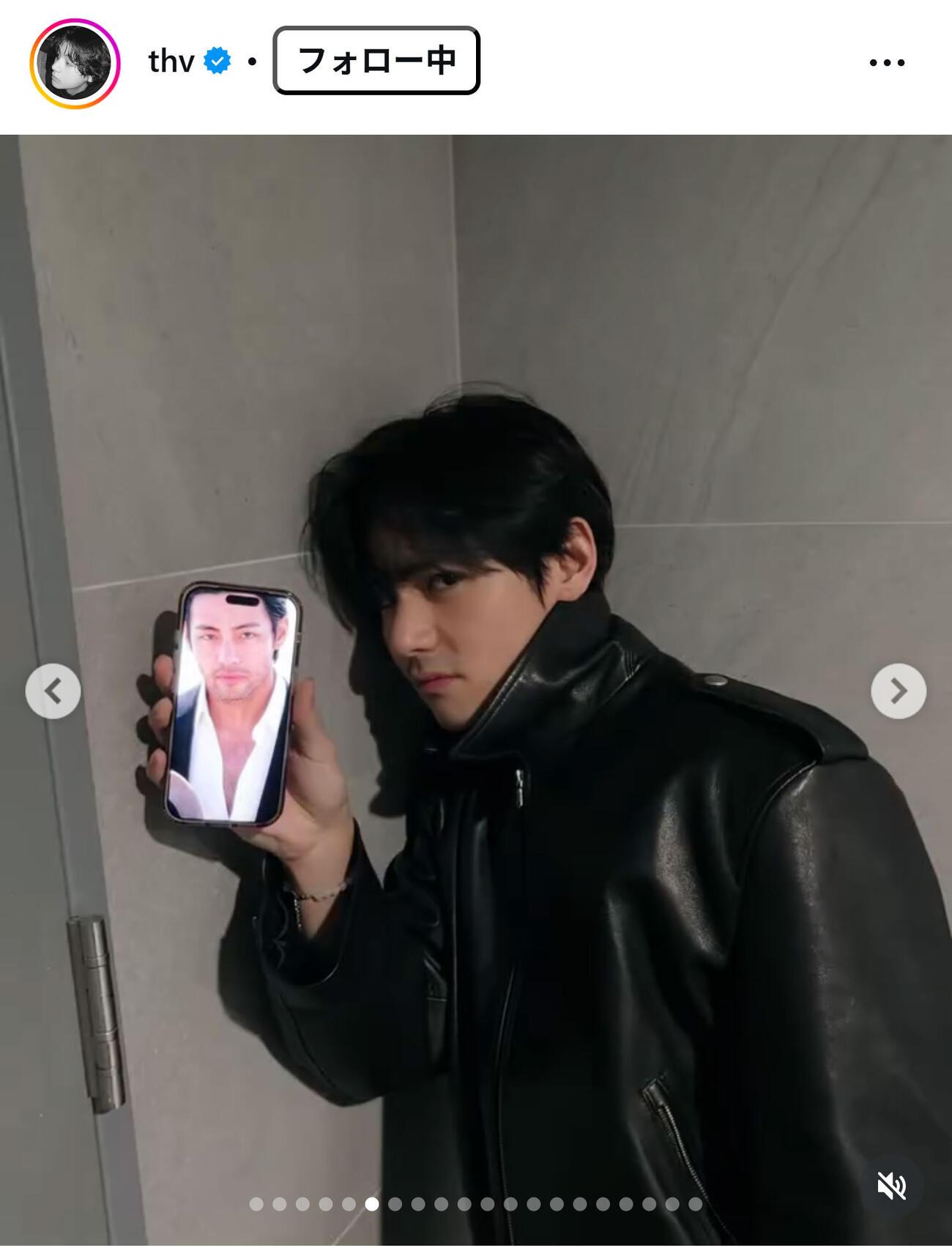 BTSのVのインスタグラムから