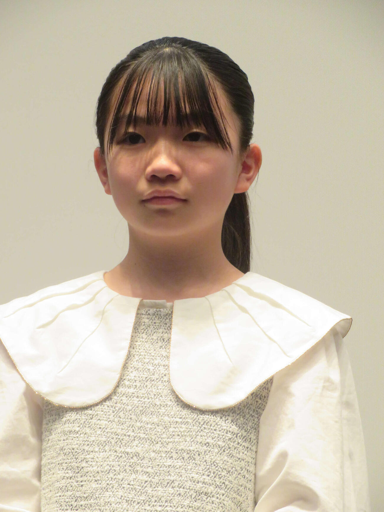 ドラマ「雨上がりのスカイツリー」完成披露会見に出席した大井怜緒（撮影・川田和博）