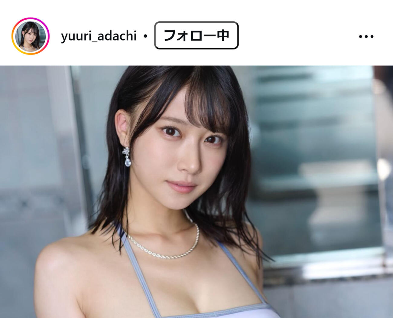 安達夕莉のインスタグラムから