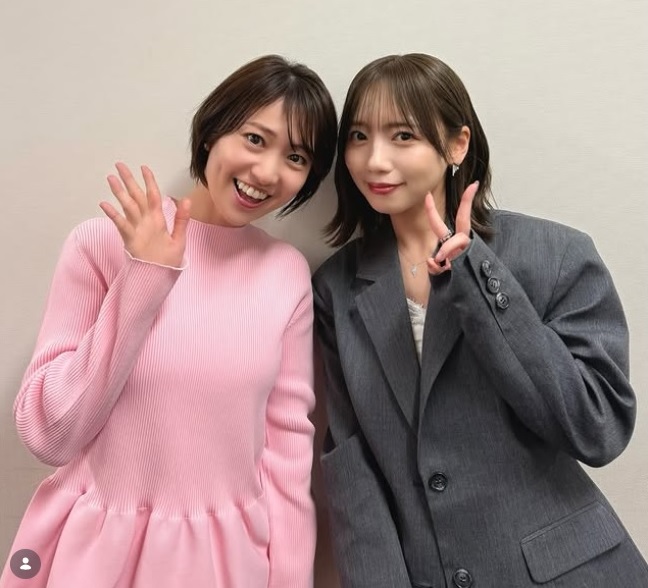 悲願の2ショットのアップ（齊藤京子のインスタグラムから）