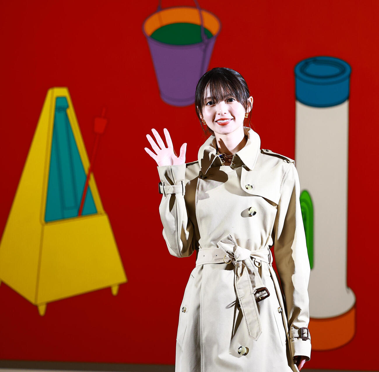 国立新美術館「テート美術館－YBA＆BEYOND　世界を変えた90s英国アート」の会見に登場したアンバサダーの齋藤飛鳥（撮影・野上伸悟）