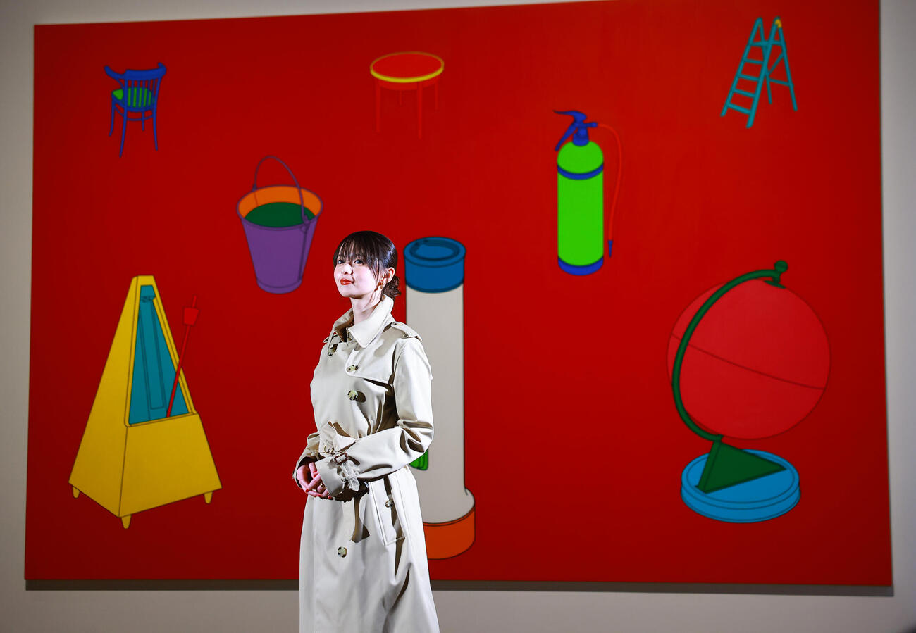 国立新美術館「テート美術館－YBA＆BEYOND　世界を変えた90s英国アート」の会見に登場したアンバサダーの齋藤飛鳥（撮影・野上伸悟）